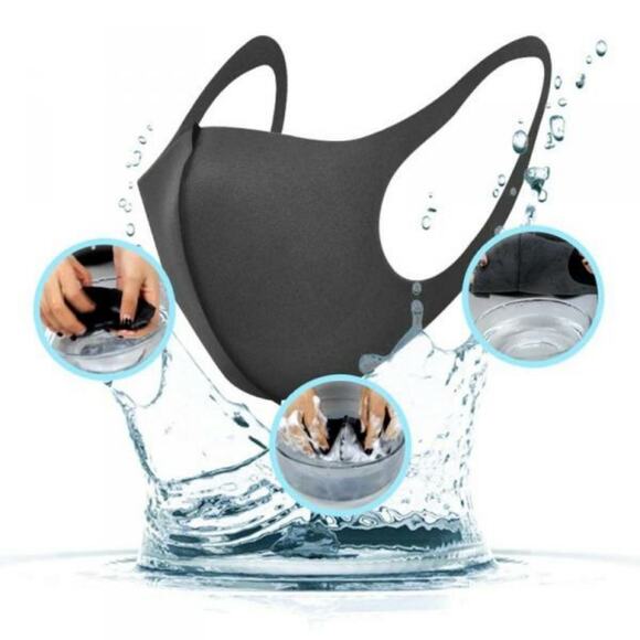 10 Black Face Masks ~ One Size Fits Most, RETAIL $25 - Picture 2 of 6